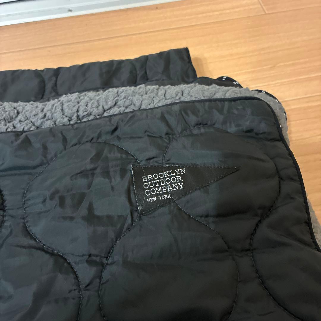【美品】BROOKLYN OUTDOOR COMPANY ブランケット ブラック