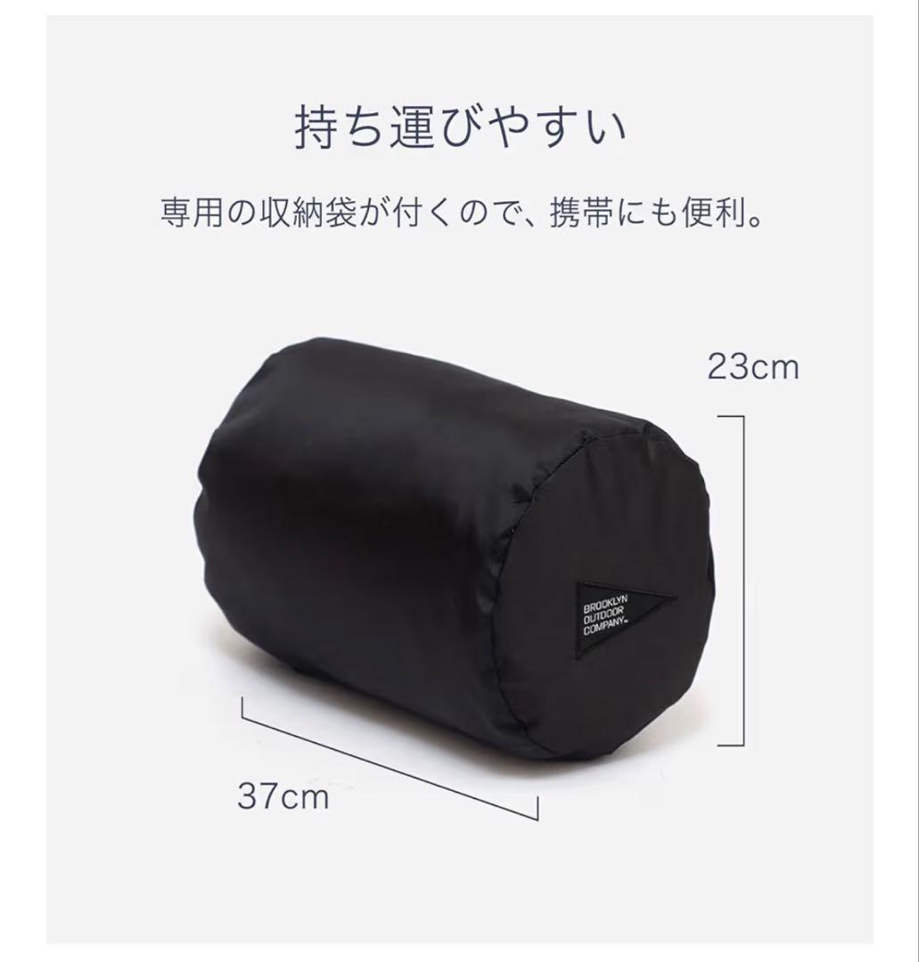 【美品】BROOKLYN OUTDOOR COMPANY ブランケット ブラック