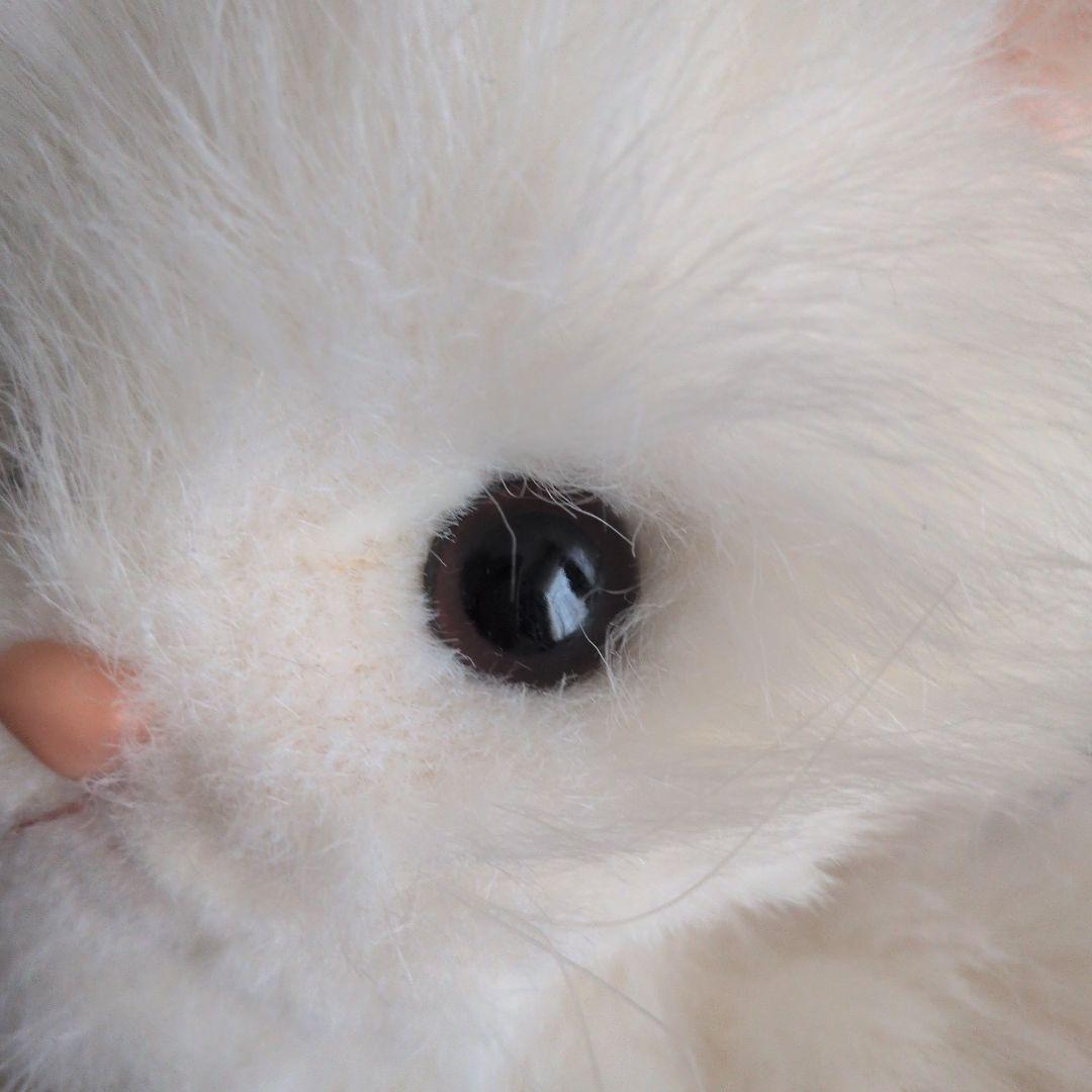 白猫　ぬいぐるみ　レトロ