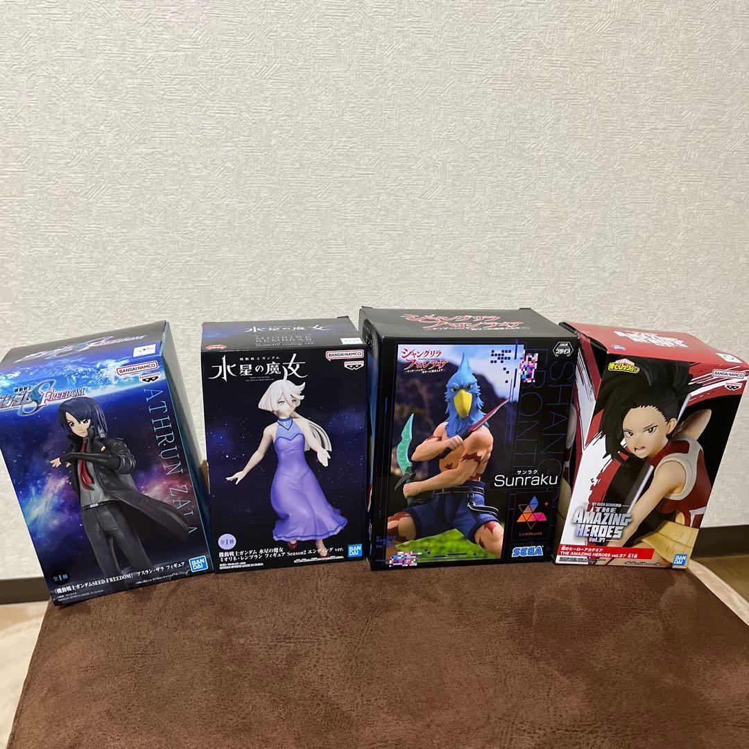 未開封4点セット フィギュア まとめ売り　ガンダムSEED 水星の魔女 ヒロアカ