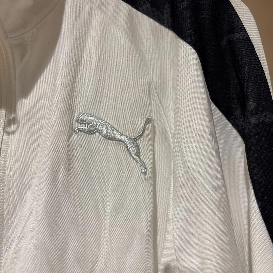 極美品PUMA ジャージ上下セットアップ ホワイト/ブラック Mサイズ