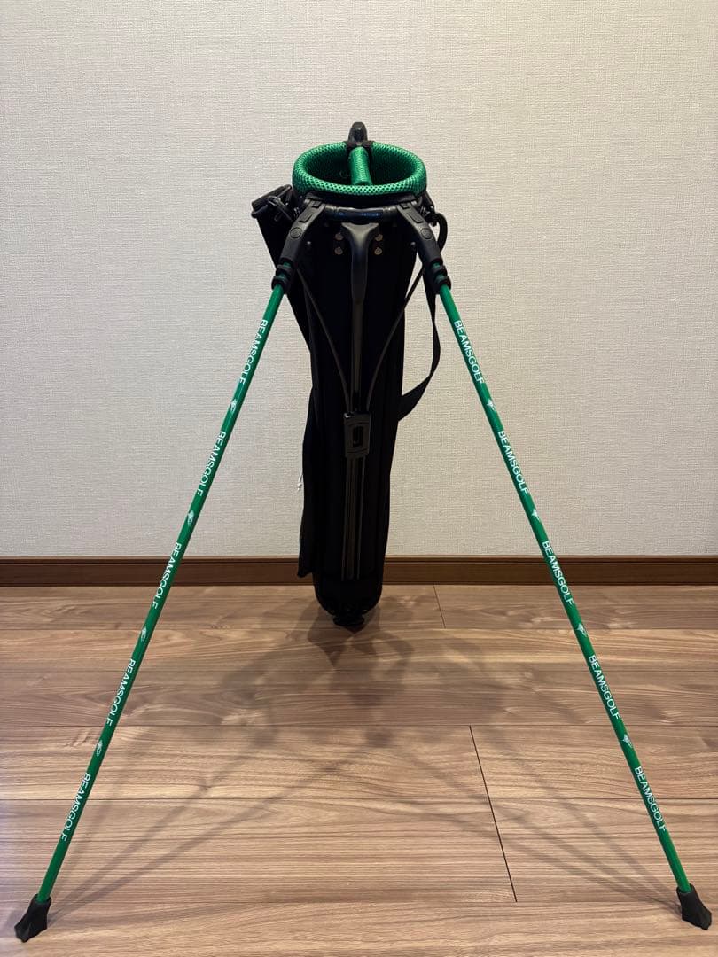 BEAMS GOLF スタンド付きキャディバッグ ブラック