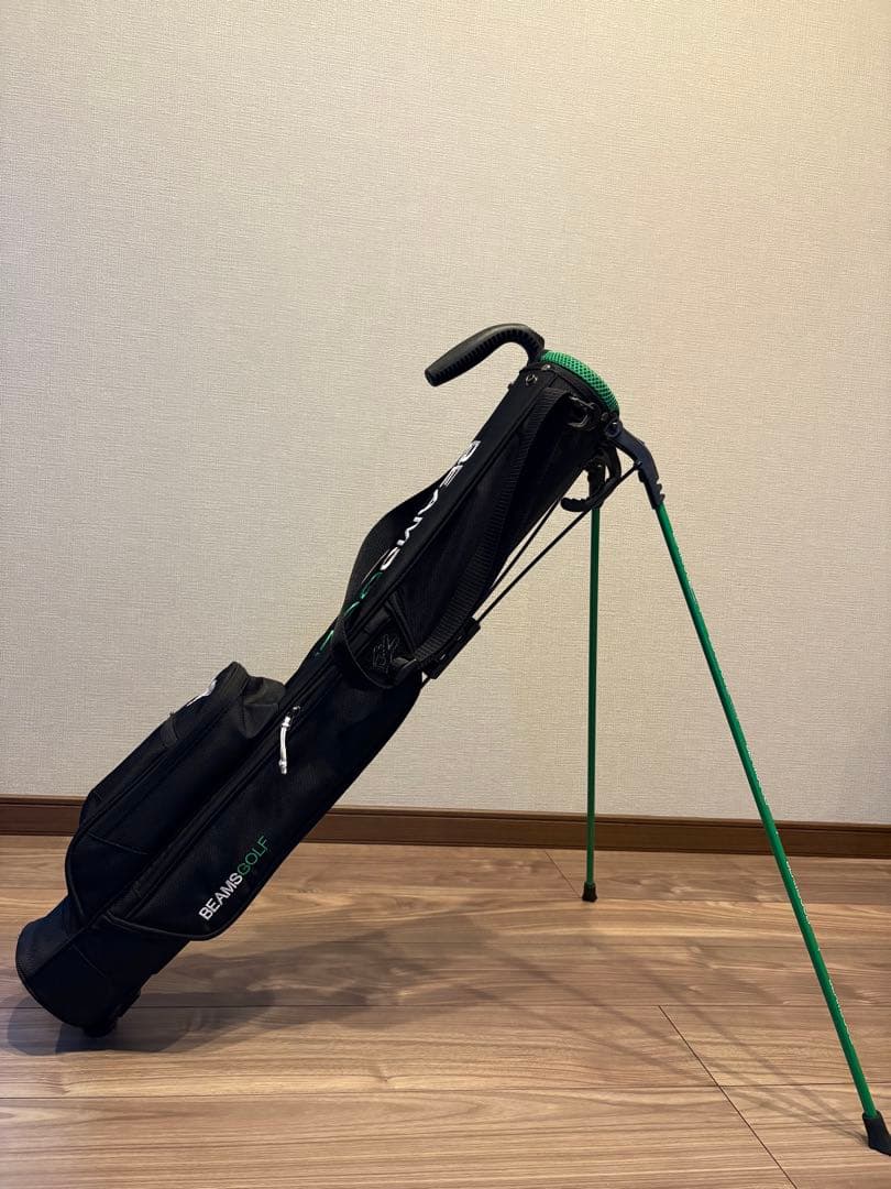 BEAMS GOLF スタンド付きキャディバッグ ブラック