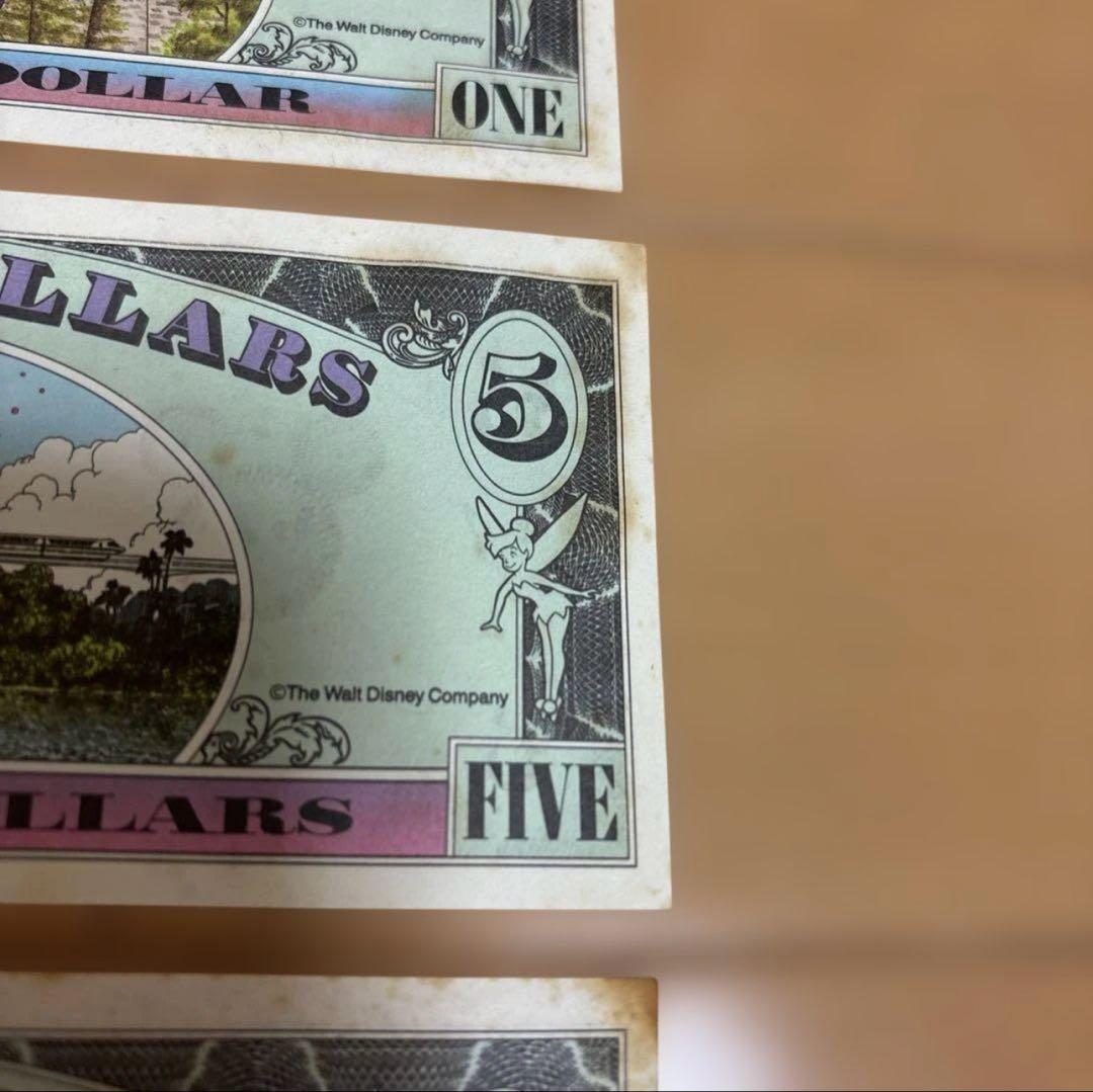 Disney Dollars セット 1ドル 5ドル 10ドル