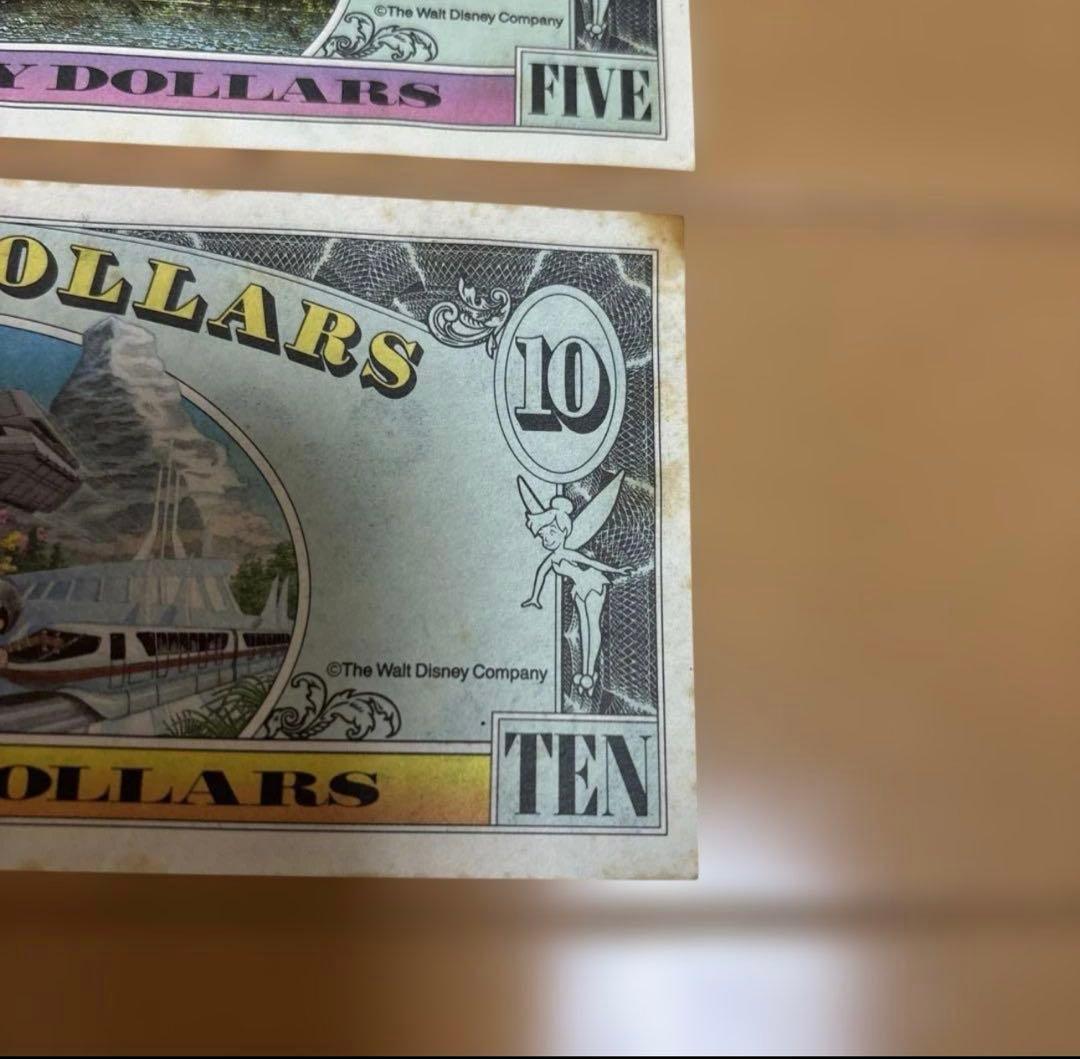 Disney Dollars セット 1ドル 5ドル 10ドル