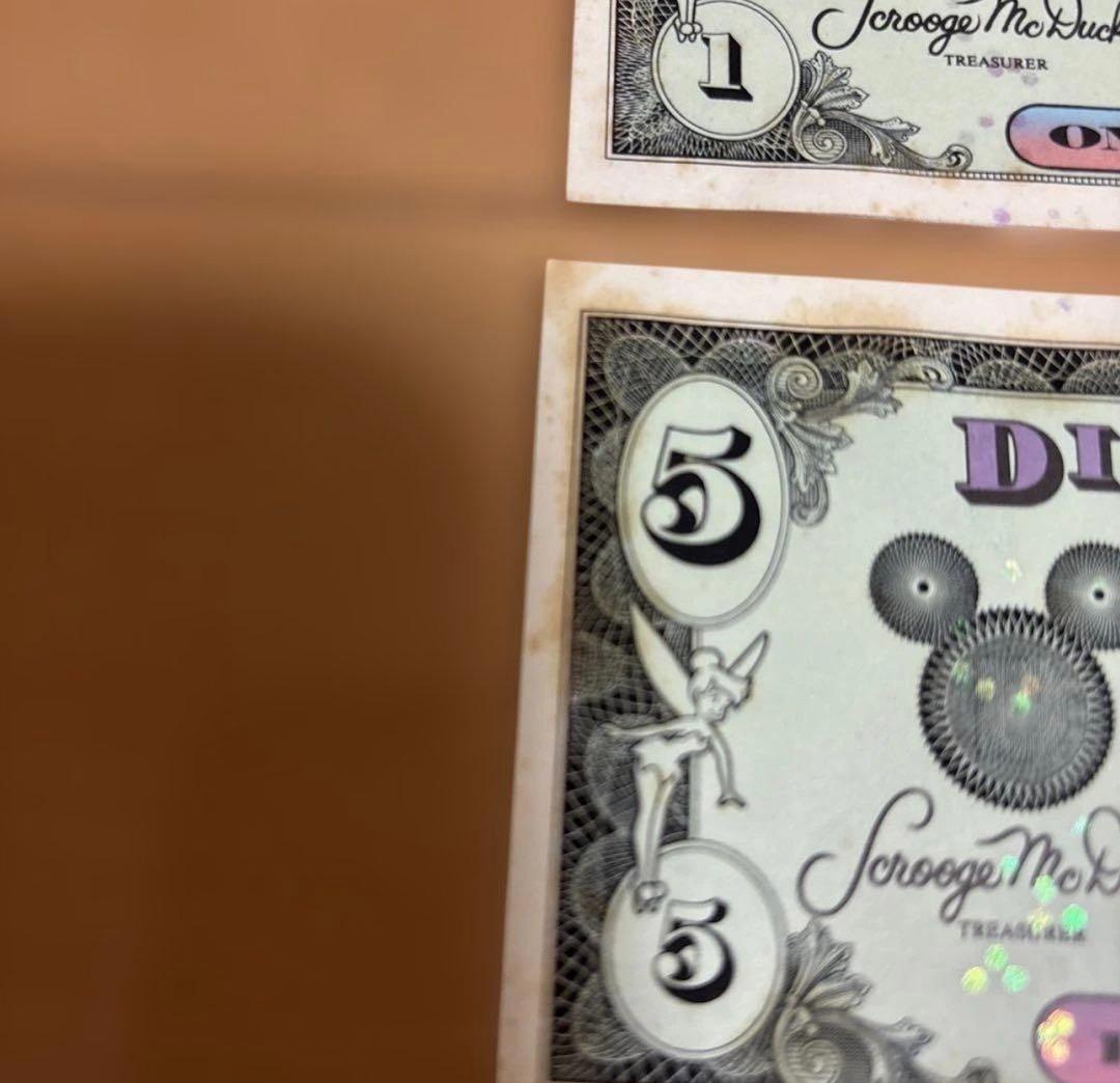 Disney Dollars セット 1ドル 5ドル 10ドル