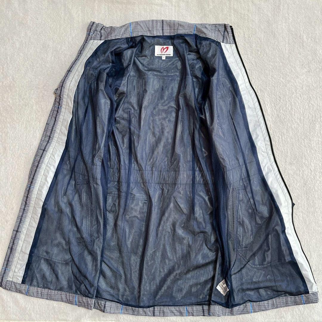 美品　マスターバニー　2way 千鳥　チェック　レインワンピース　レインコート