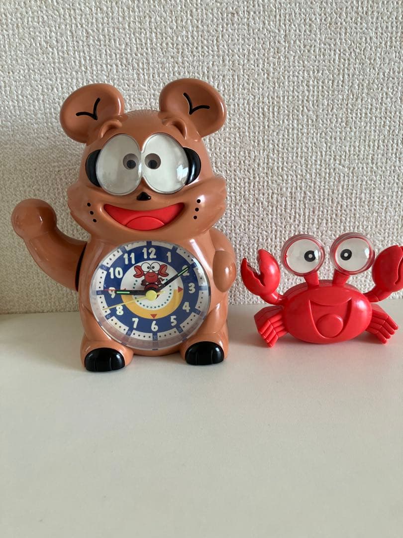 進研ゼミ　時計 たぬき ポコ　美品　髭などの付属品あり
