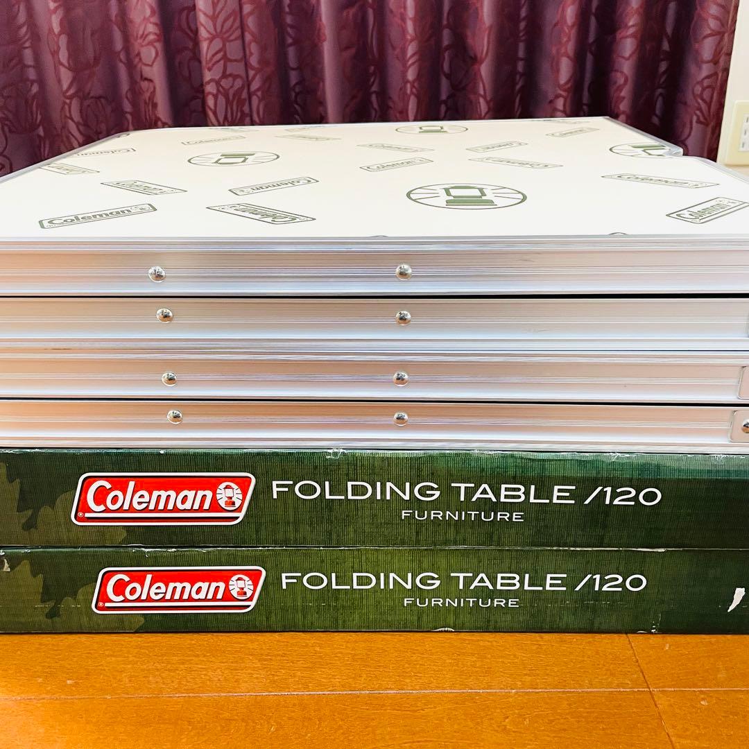 【希少】2セット コールマン フォールディングテーブル 120 Coleman