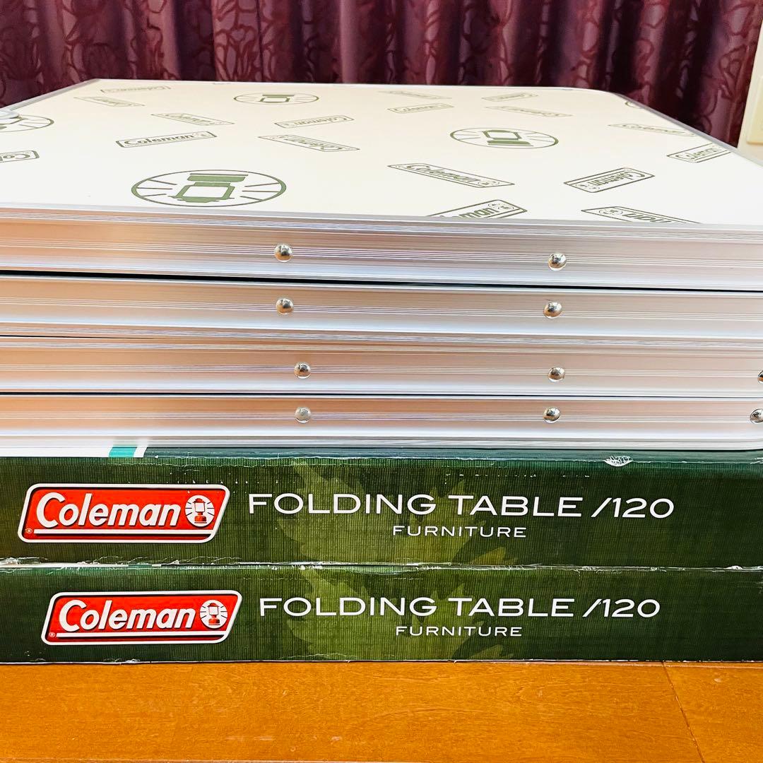 【希少】2セット コールマン フォールディングテーブル 120 Coleman