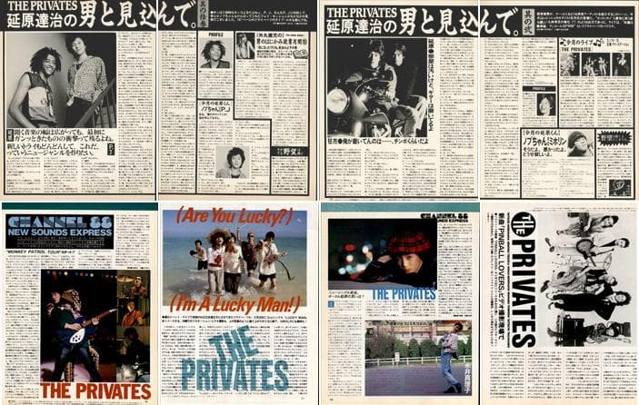 THE PRIVATES ザ・プライベーツ 雑誌 切り抜き 220P ★延原達治