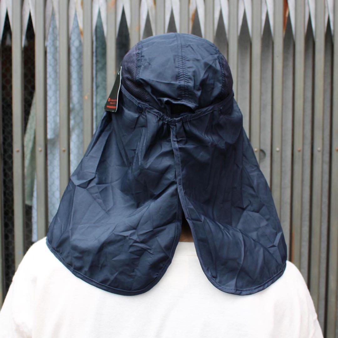 ALAYNA Fishing Cap navy キャップ フルフェイスカバー