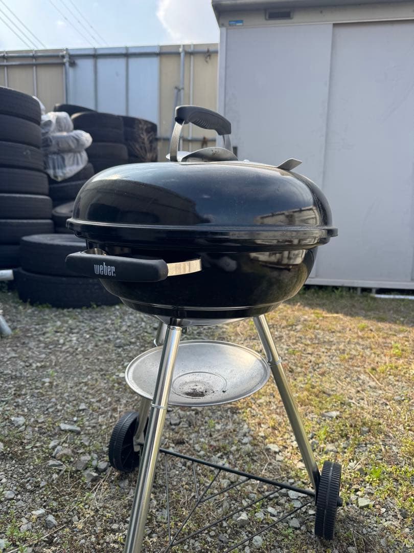 Weber グリル 黒 温度計付き