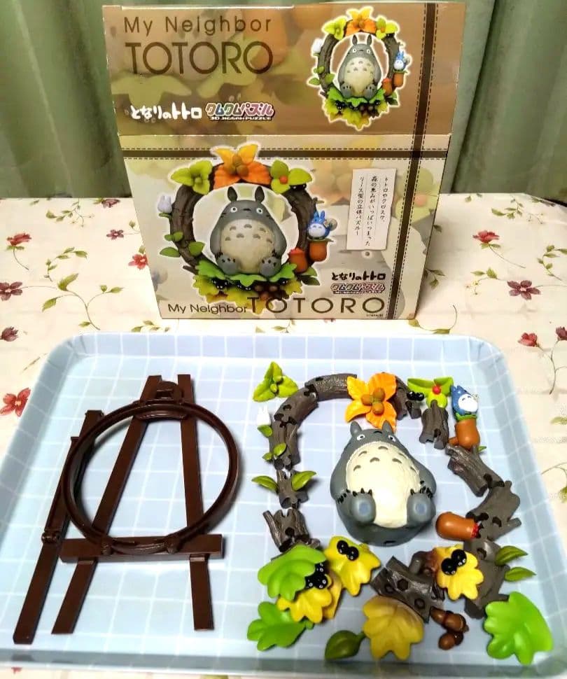 【レア】ジブリ となりのトトロ クムクムパズル 森のリース　フィギュア