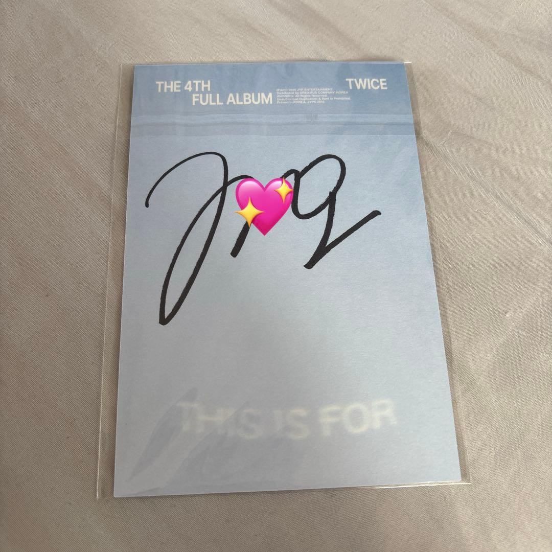 TWICE this is for モモ USA盤限定 直筆サイン