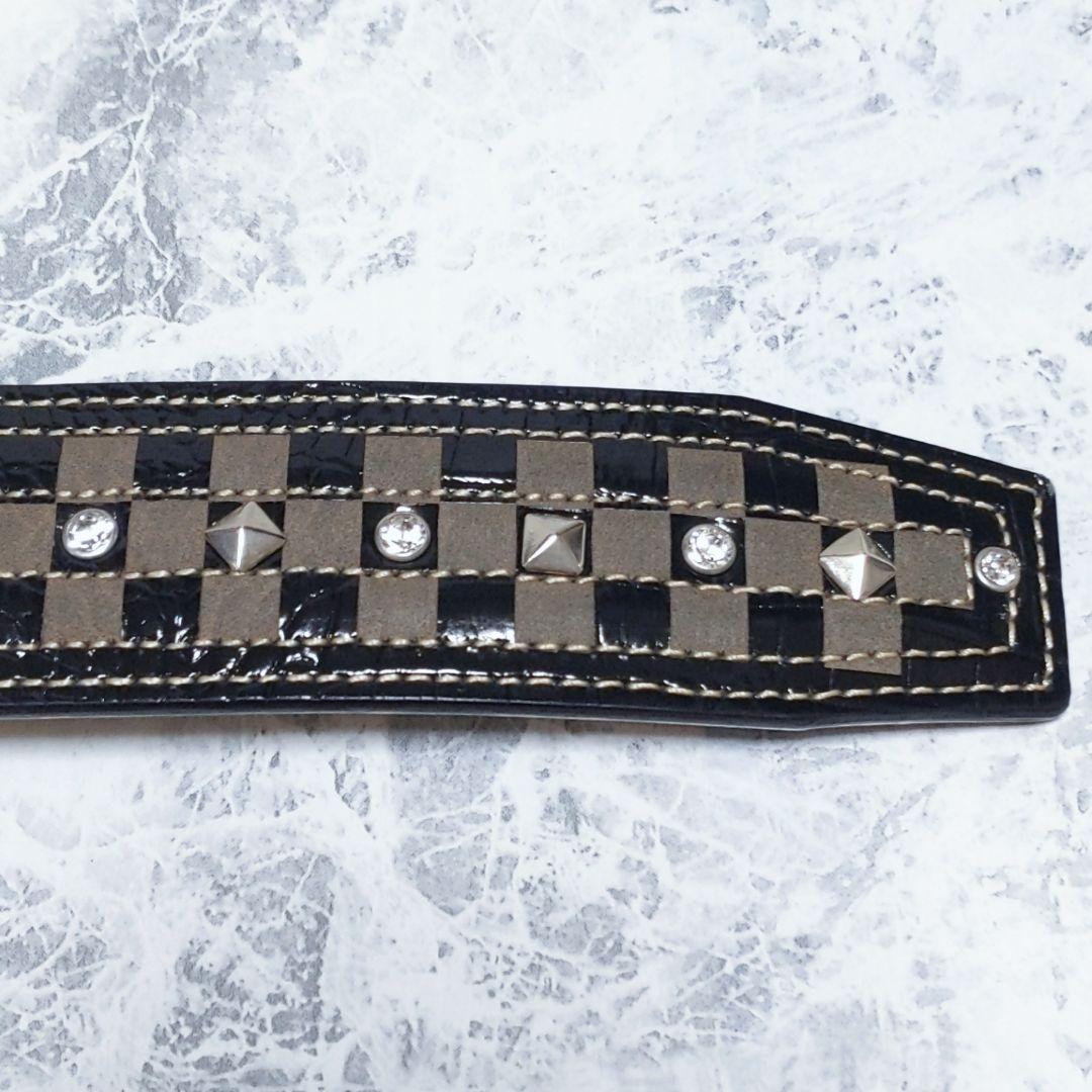 BELT FACTORY ゴルフマーカー付き ベルト スワロフスキー ブラック