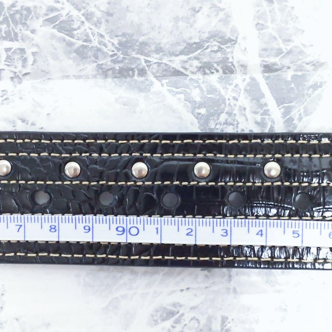 BELT FACTORY ゴルフマーカー付き ベルト スワロフスキー ブラック