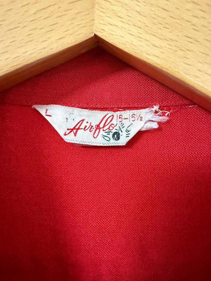 50s Airflo ボウリングシャツ レーヨン