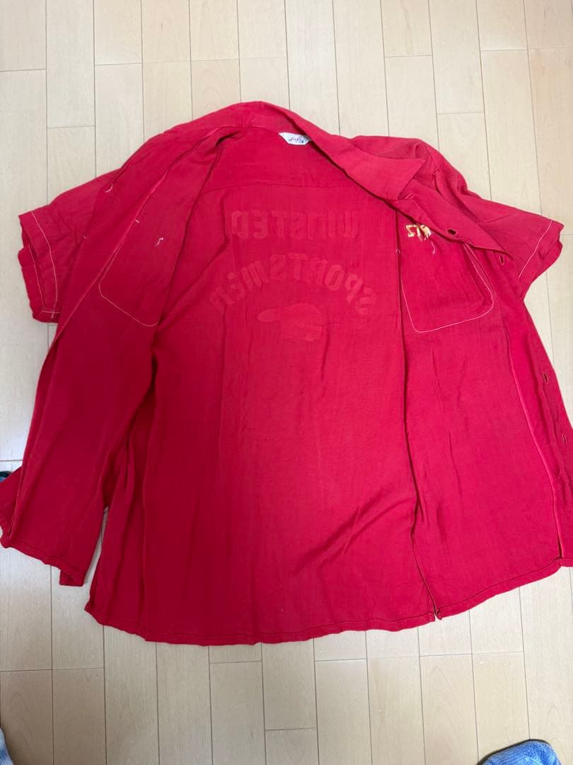 50s Airflo ボウリングシャツ レーヨン