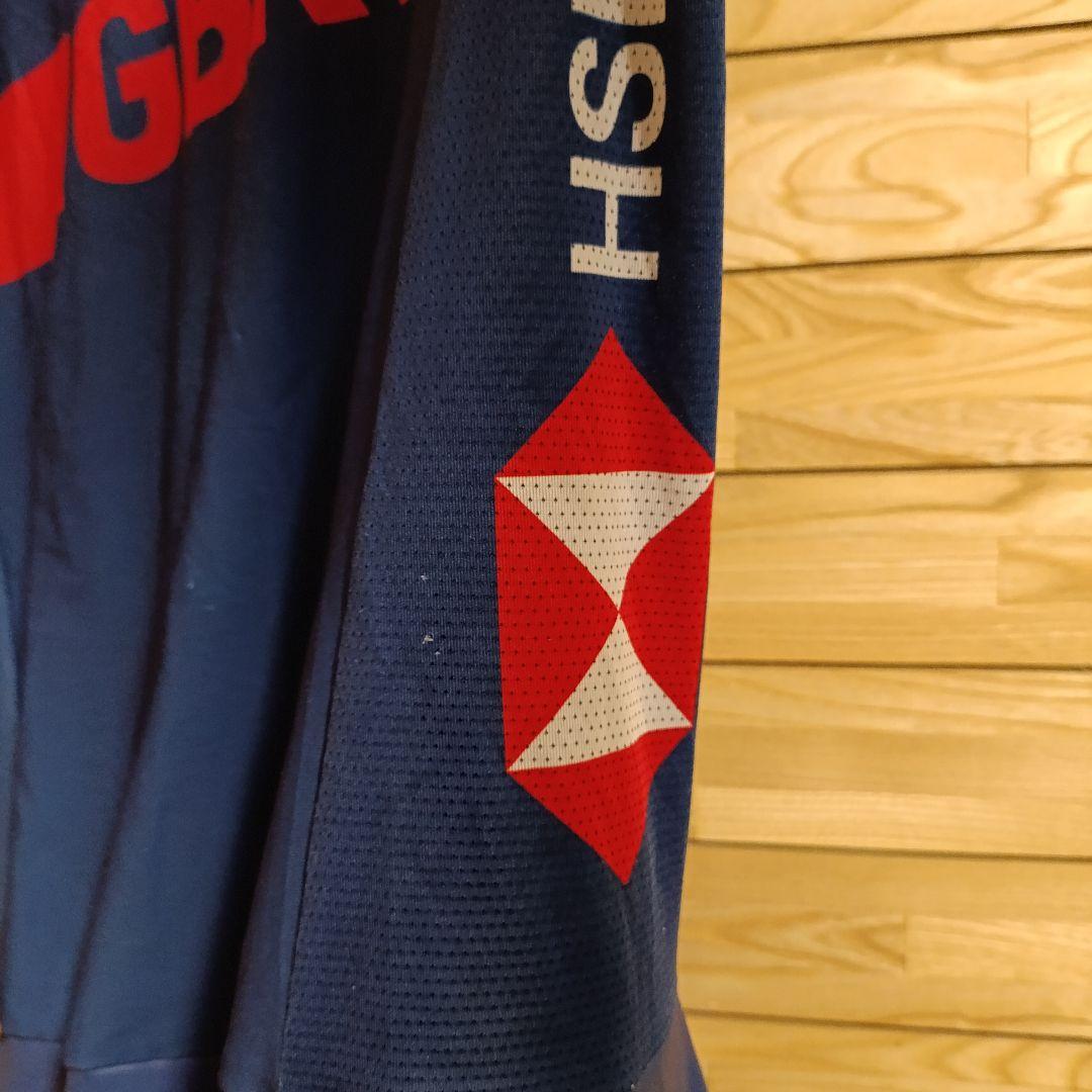 支給品　ロードスーツ　イギリス代表　ナショナルチーム　ワンピース　GBR　M　紺