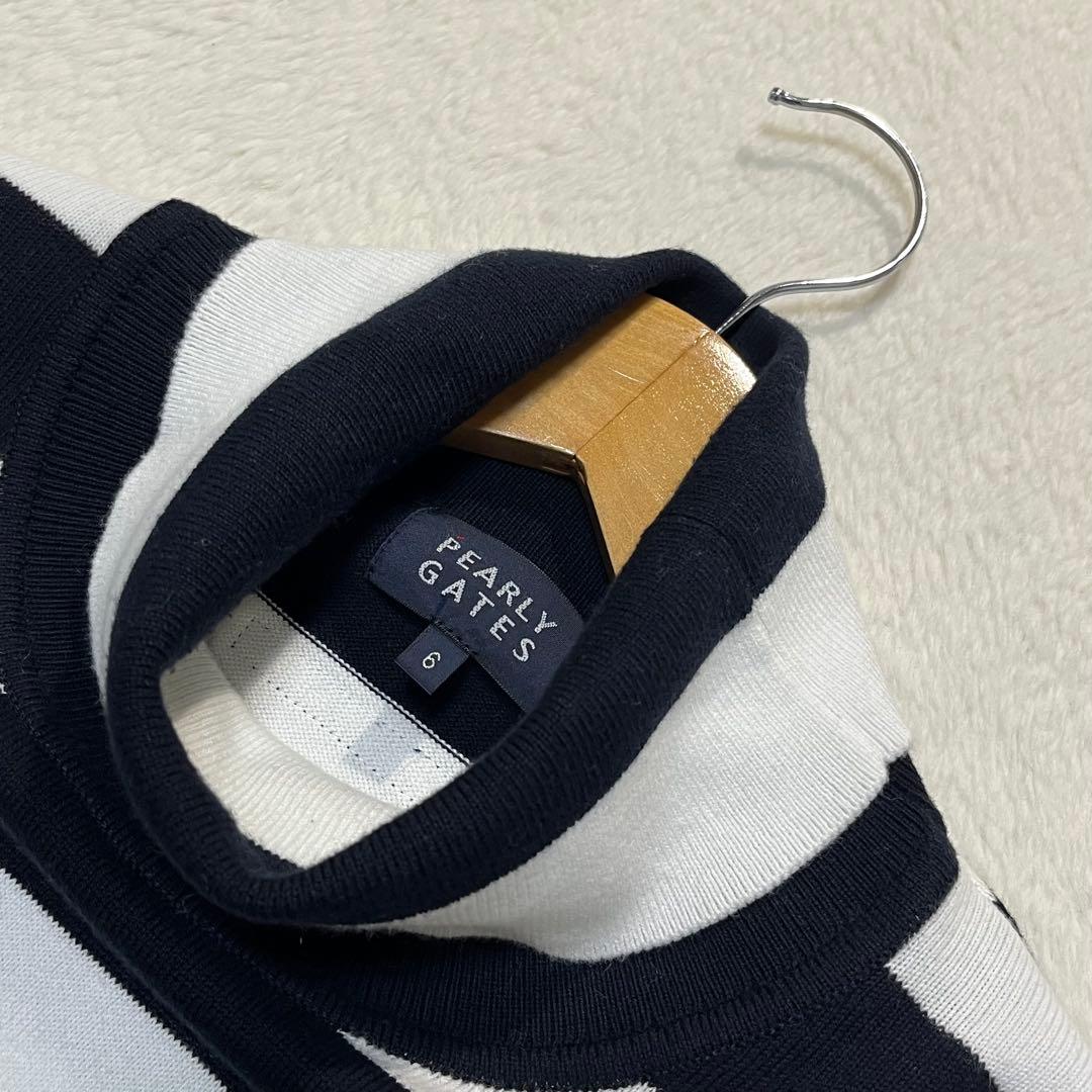 美品 現行モデル PEARLY GATES タートルネック ニット セーター 6