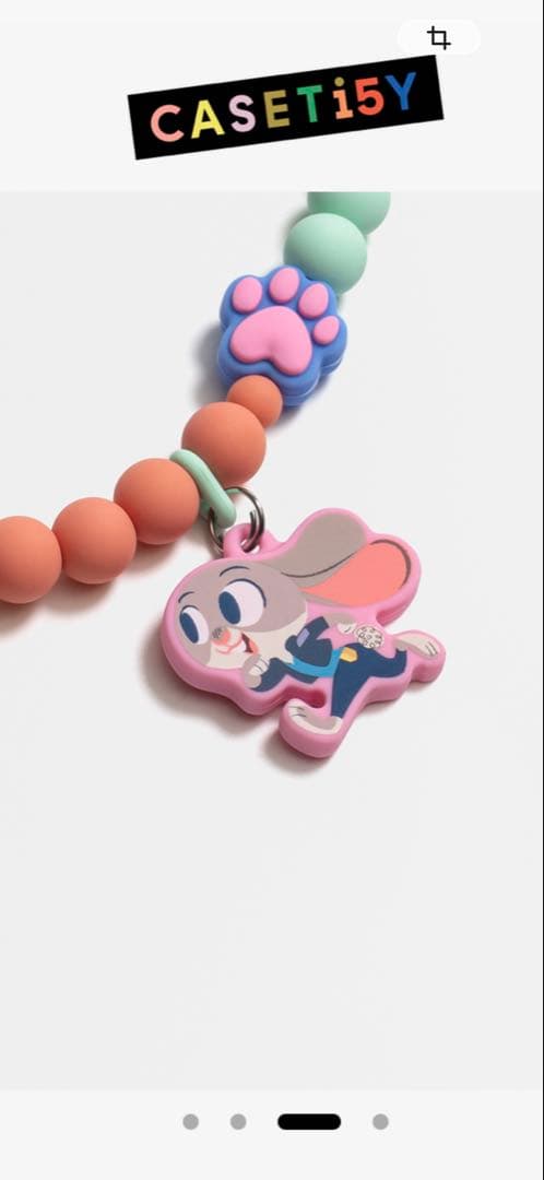 CASETiFY キャラクタービーズストラップズートピア