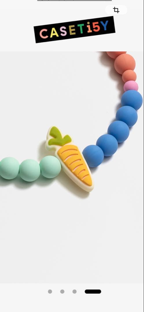 CASETiFY キャラクタービーズストラップズートピア