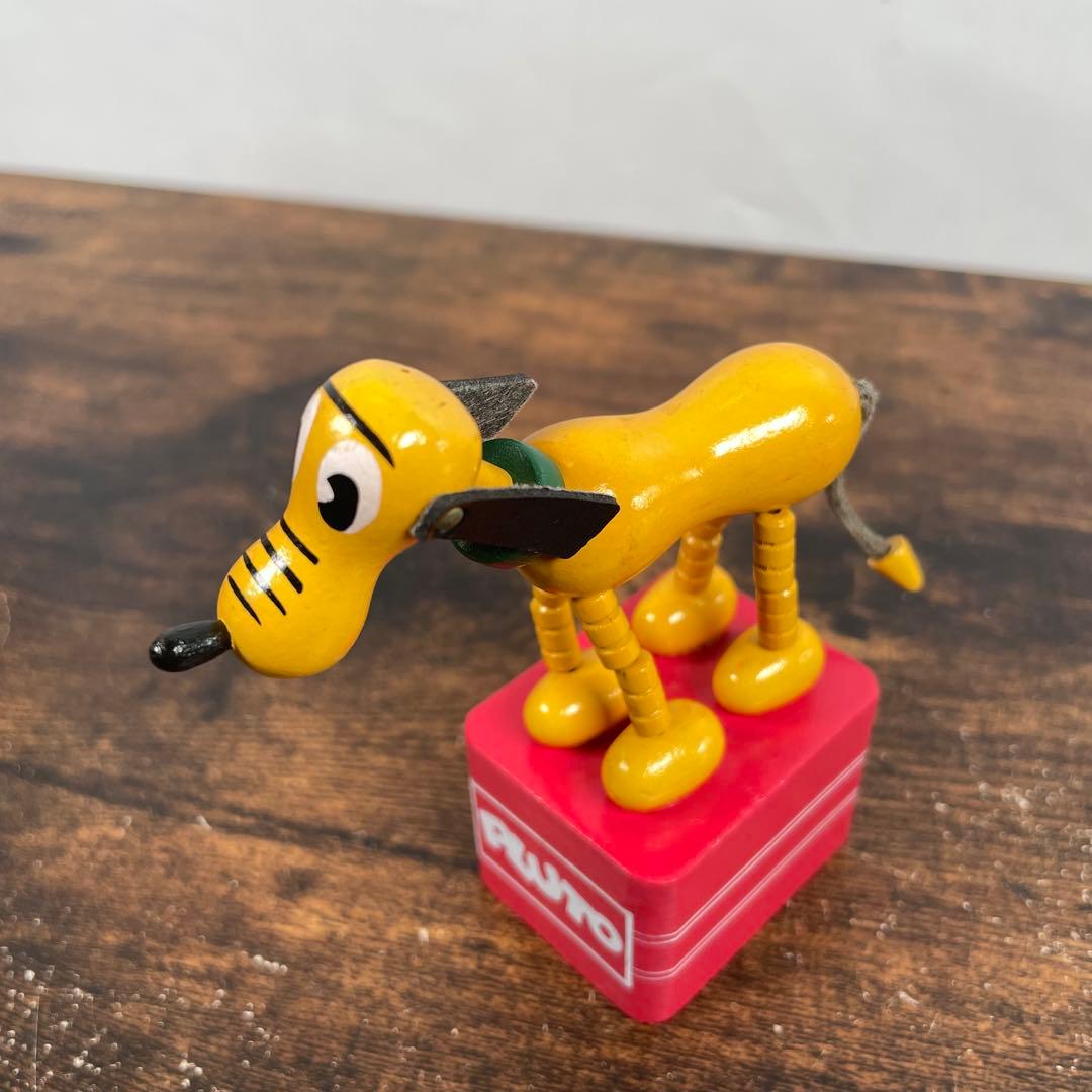ウッデンドール ミッキー ドナルド プルート 木製プッシュパペット