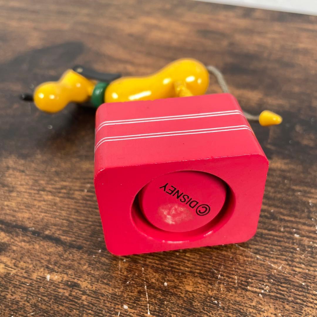ウッデンドール ミッキー ドナルド プルート 木製プッシュパペット