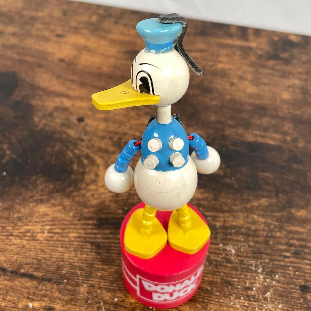 ウッデンドール ミッキー ドナルド プルート 木製プッシュパペット