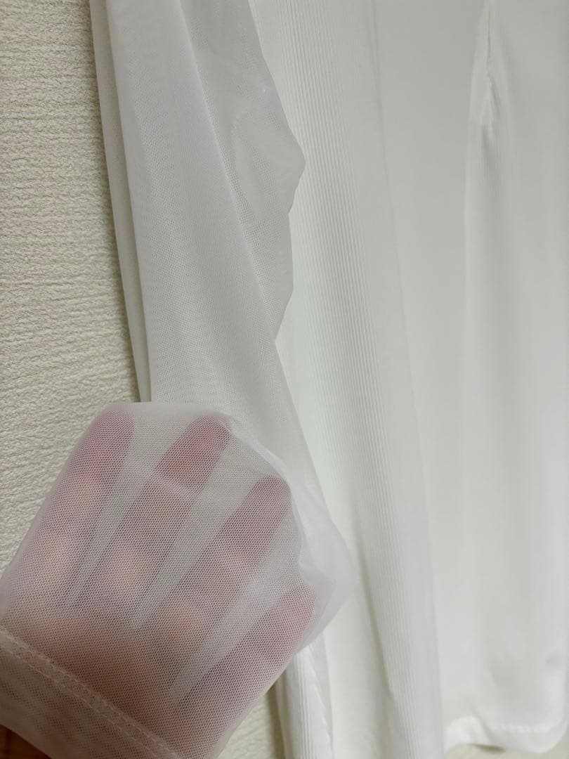 【ラスト】サウスケープ　レディースゴルフ長袖●袖メッシュ　インナー白