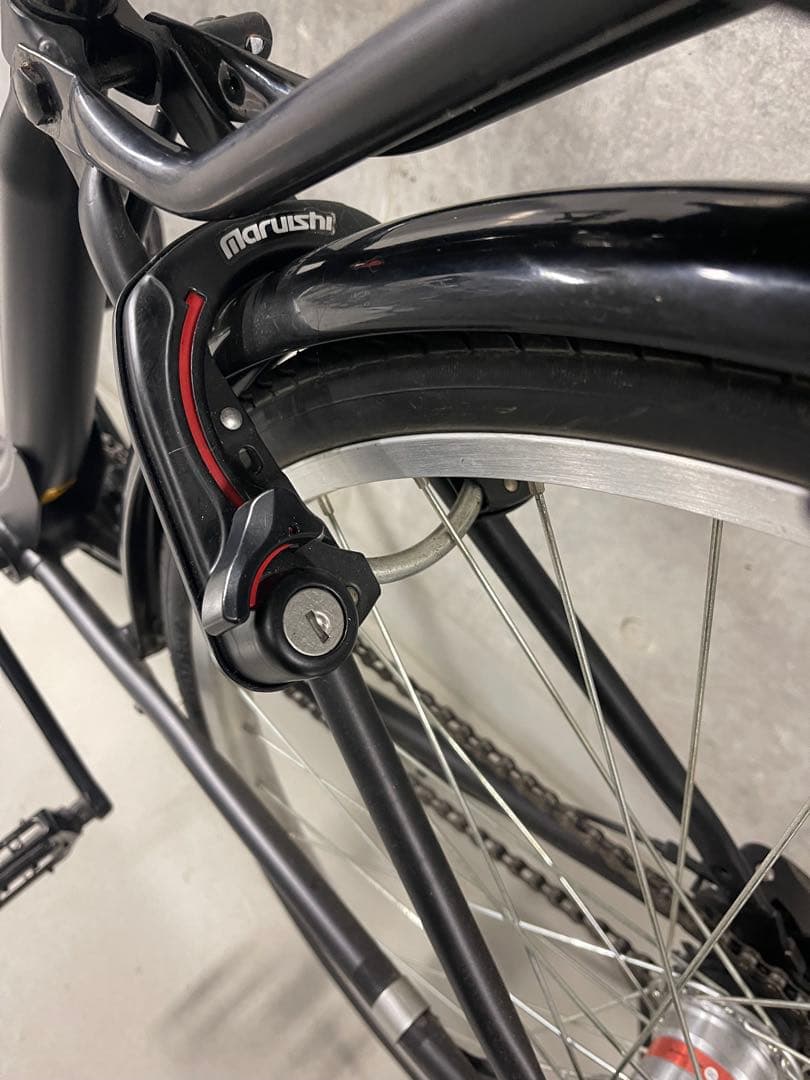 【引き取り限定】ふらっかーず シティサイクル マットブラック 26インチ 非電動