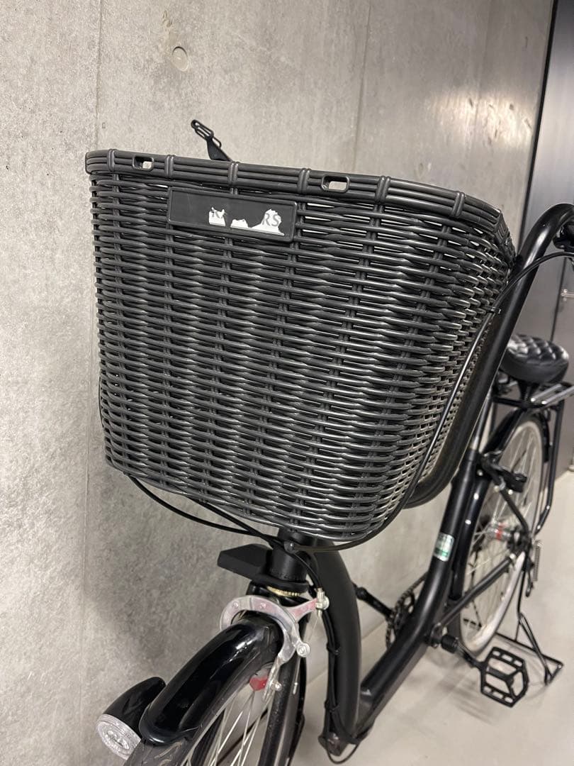 【引き取り限定】ふらっかーず シティサイクル マットブラック 26インチ 非電動