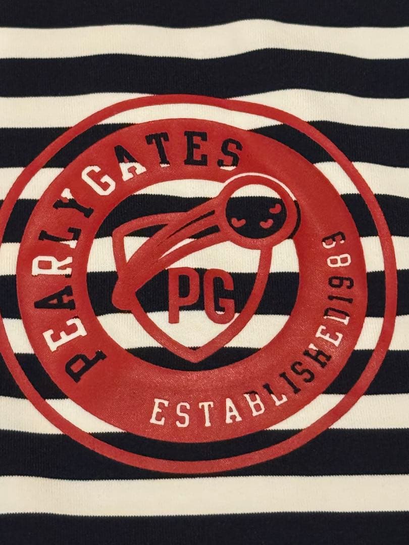 ★お値下げ★　PEARLYGATES ストライプ タートルネックシャツ