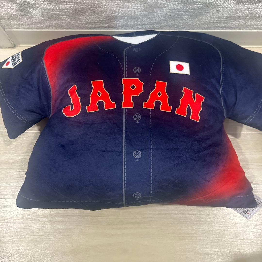 侍ジャパン　ユニフォーム型　キャップ型　超BIGクッション