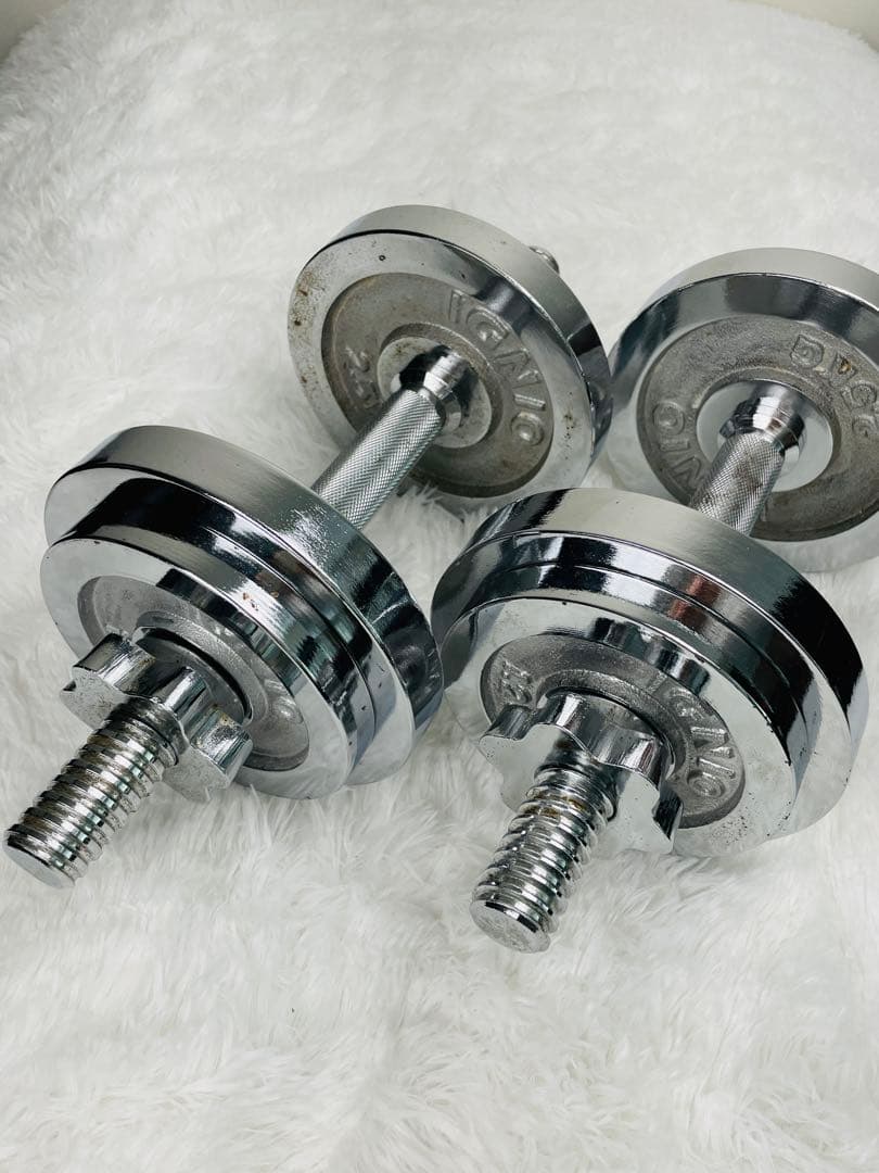 【IGNIO】イグニオ　クロームダンベル　10kg x ２個セット 自宅トレ