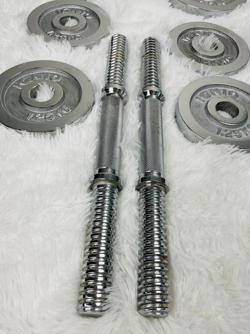【IGNIO】イグニオ　クロームダンベル　10kg x ２個セット 自宅トレ