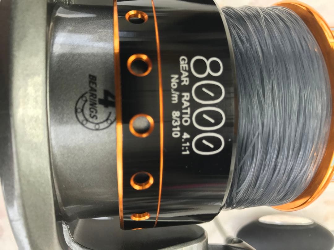 VORTE アルファタックル8000スピニングリール8号200メートル？巻き4機