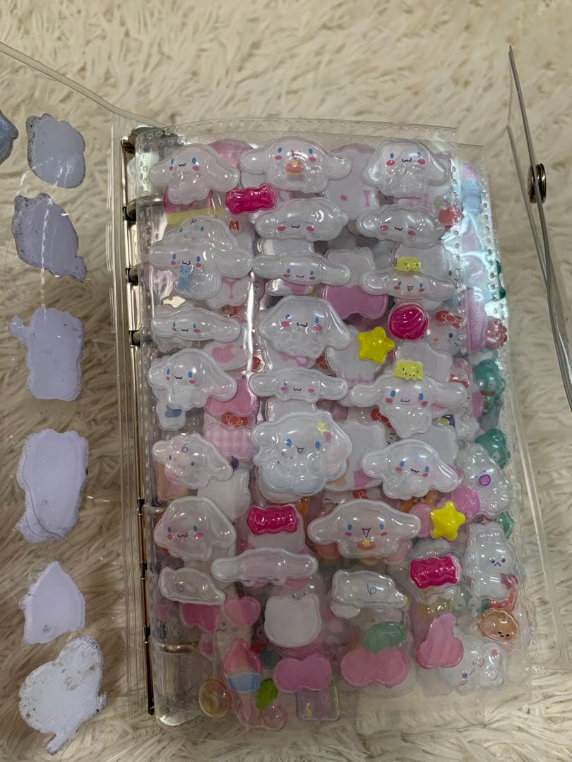 シール帳　完成品　カラフルキャラクターシールセット