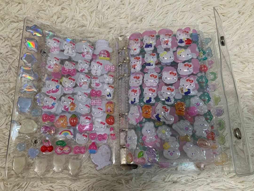 シール帳　完成品　カラフルキャラクターシールセット