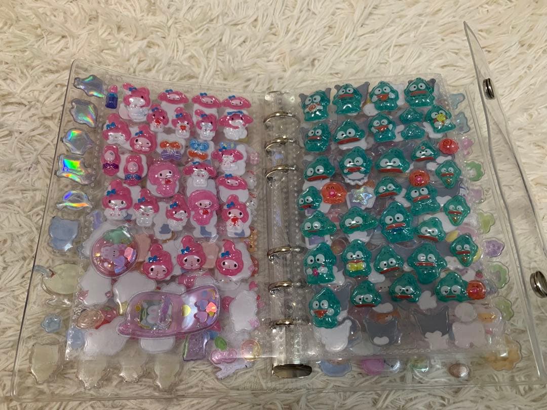 シール帳　完成品　カラフルキャラクターシールセット