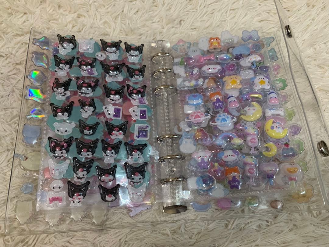シール帳　完成品　カラフルキャラクターシールセット