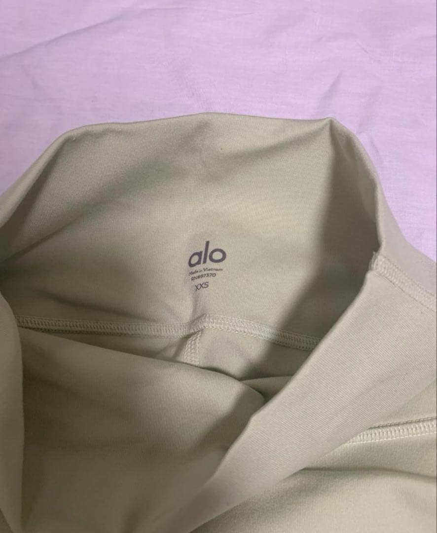 alo YOGA ハイウエストレギンス XXS ライトグリーン アローヨガ