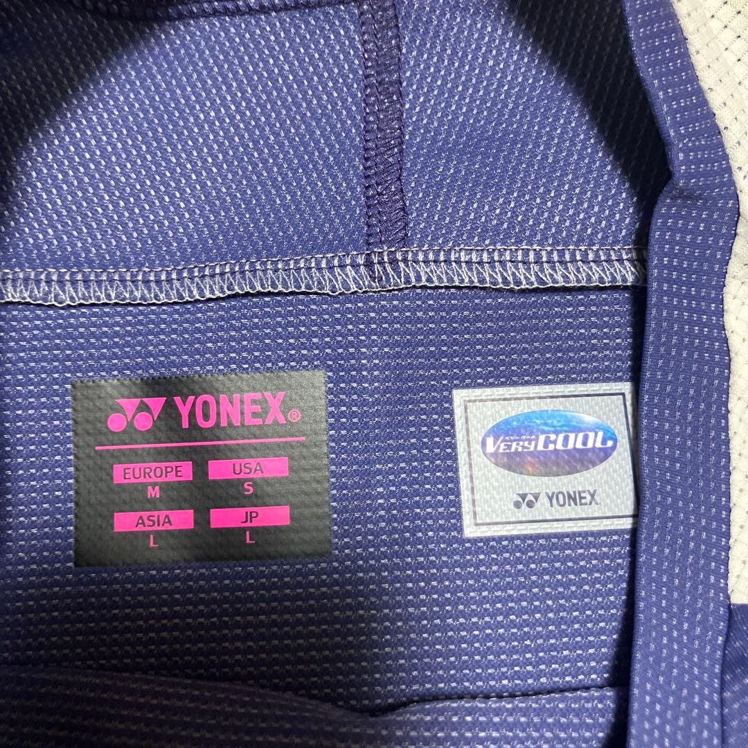 YONEX VERSICOOL Tシャツ JP L ブルーベリー/ベージュ
