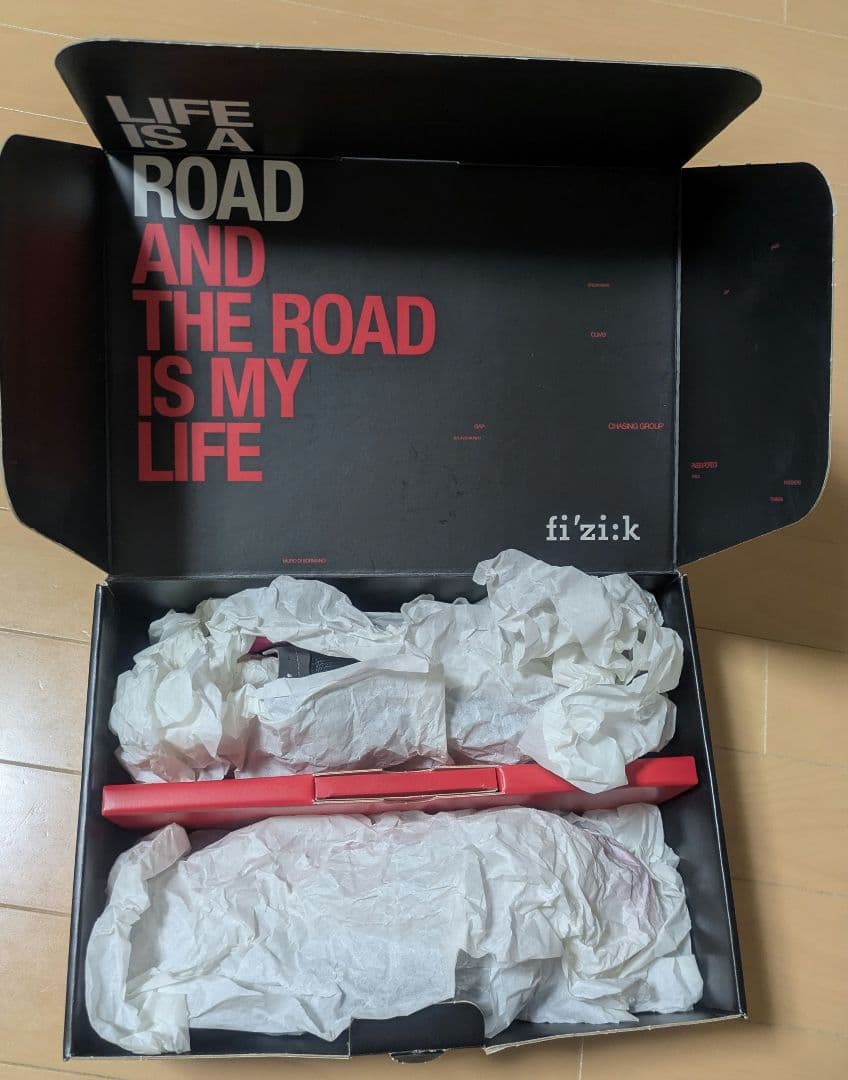 fizik R5 ロードシューズ グレー/ピンク 24cm
