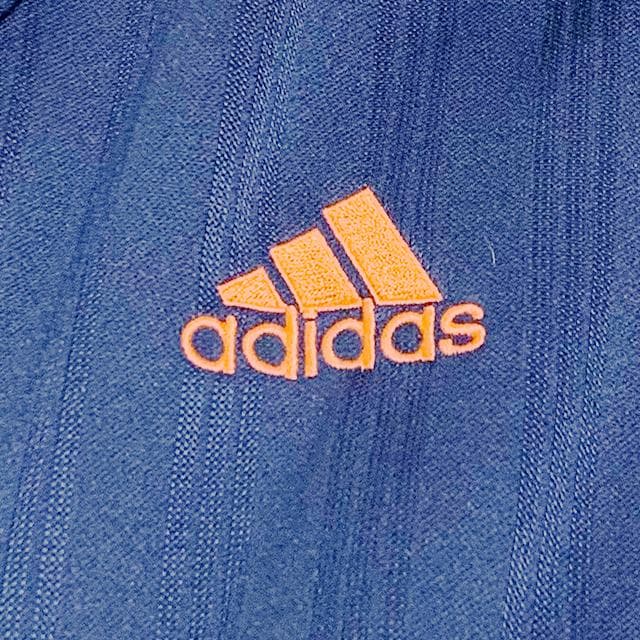 大きいサイズ✨️ビッグロゴ adidas ジャージ上下 ネイビー×オレンジ