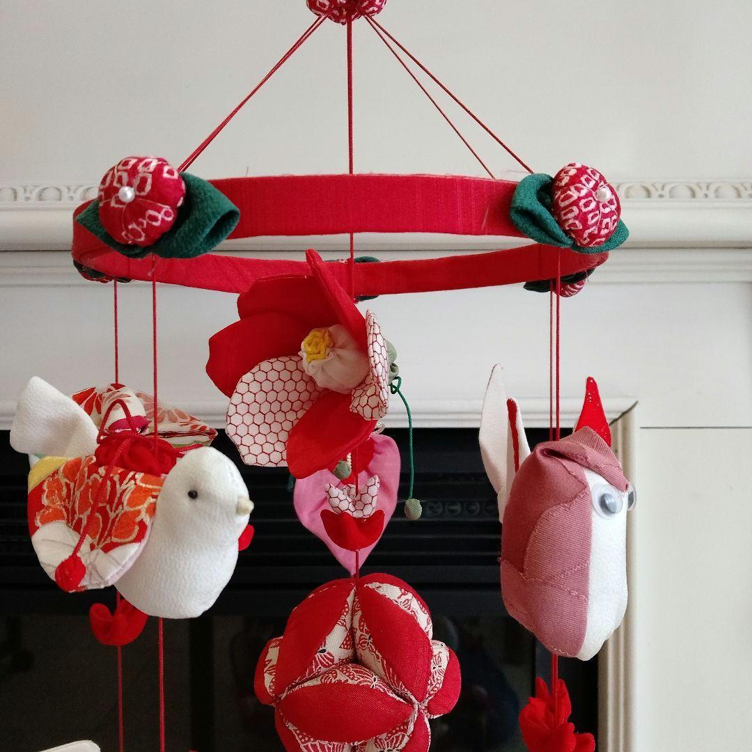吊るし飾り　吊るし雛　ひな祭り　ちりめん細工 ハンドメイド