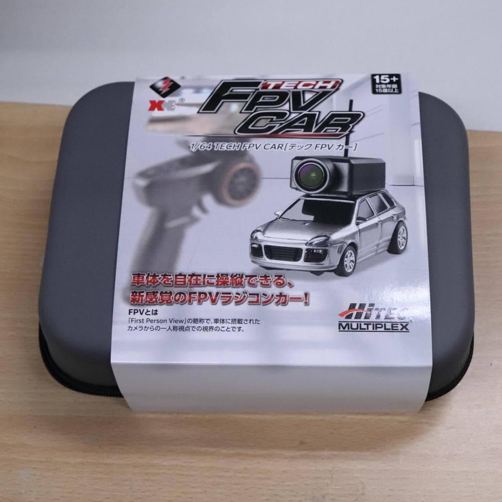 ハイテック　カメラ付きラジコンカー　　イエロ　1/64 TECH FPV CAR