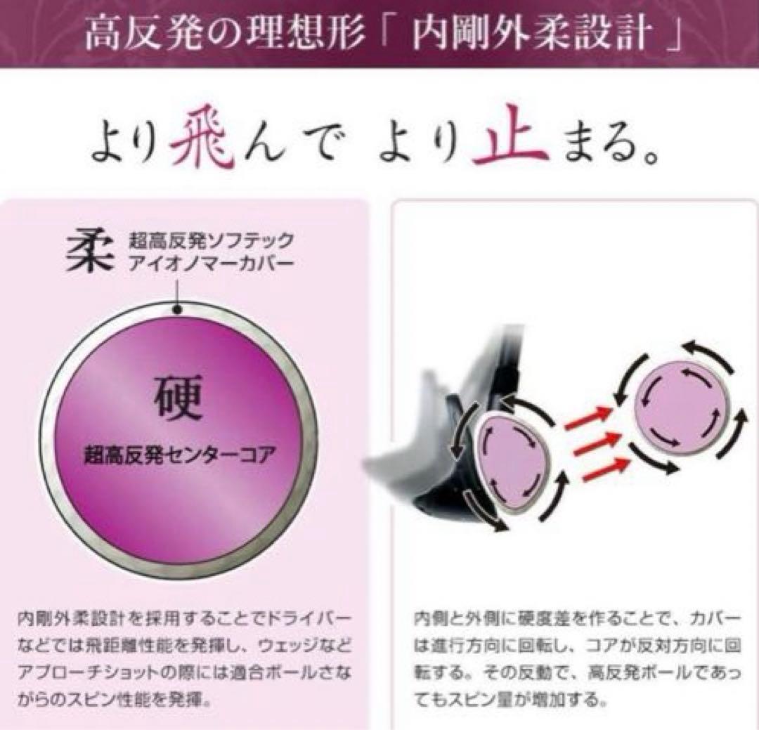 2023新型 女性用高反発球 ワークスゴルフ 飛匠プレミアムレディ 2箱セット