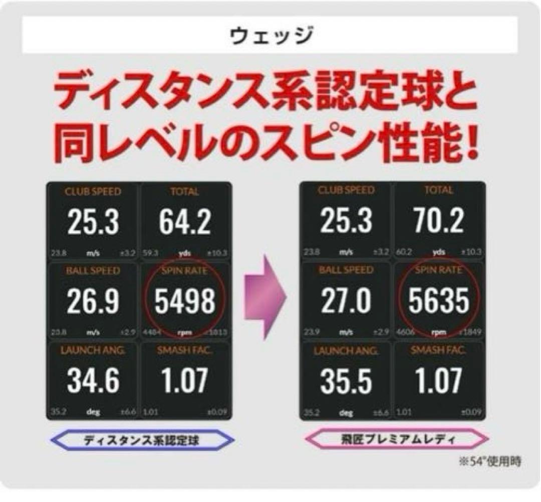 2023新型 女性用高反発球 ワークスゴルフ 飛匠プレミアムレディ 2箱セット
